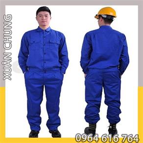 Quần áo bảo hộ xanh công nhân